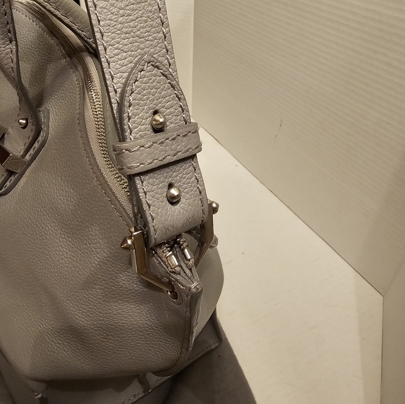 Alexander McQueen Legend Pebbled Leather Oversized Tote Satchel, Grey. LIKE NEW - Picture 10 of 16